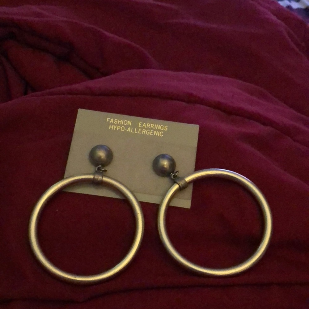 Large vintage hoops